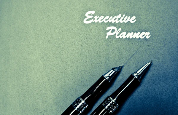 Planejador executivo e Pen Series III — Fotografia de Stock