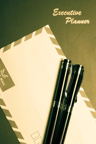 Planejador e Envelope dividido Toned I — Fotografia de Stock
