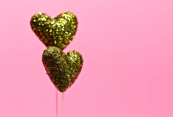 Zielone serce dla zakochanych — Zdjęcie stockowe