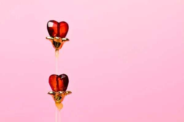 Walentynki - kryształowe serce ii — Zdjęcie stockowe