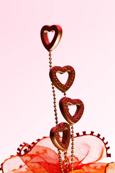 Cztery valentine serca iii — Zdjęcie stockowe