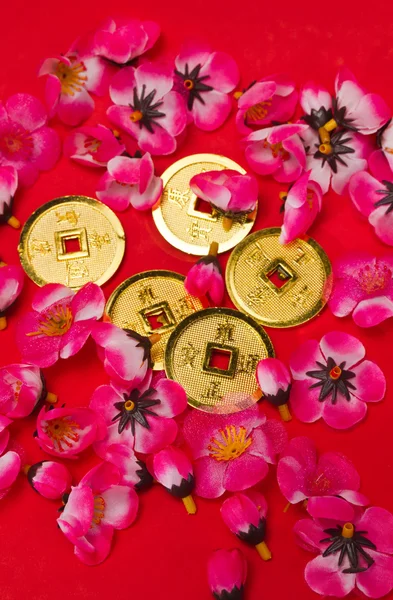 中国农历新年-皇帝的硬币饰品二 — 图库照片