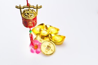 Çin yeni yılı - kırmızı servet pot