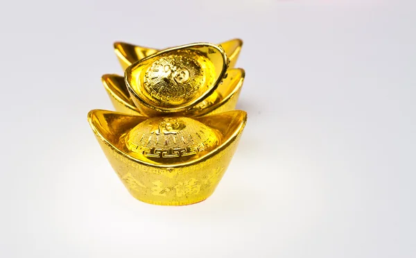 Lingotes de ouro para o ano novo chinês — Fotografia de Stock
