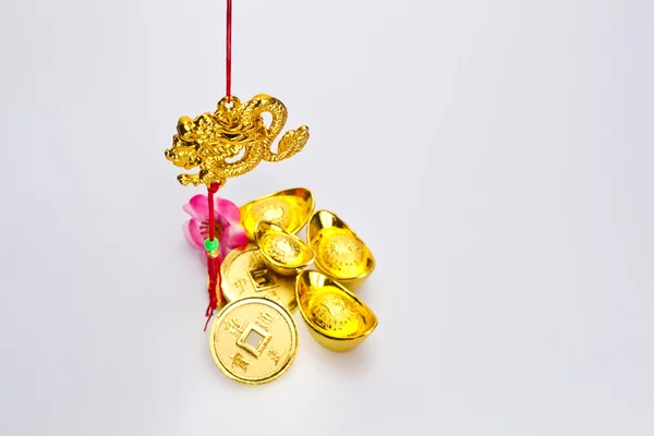Китайский Новый год - Золотой Драгон II — стоковое фото
