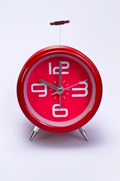 stock image Red Clock on White Surface