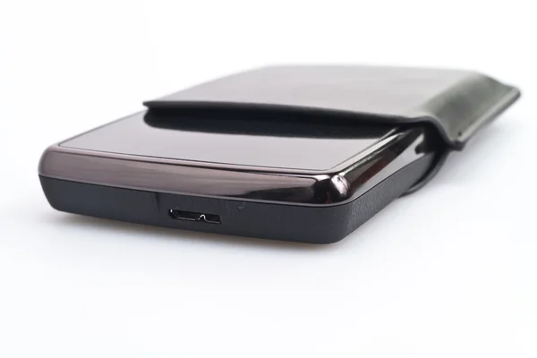 Draagbare harddisk close-up — Stockfoto