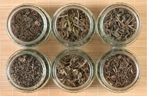 Collezione di tè verde — Foto Stock