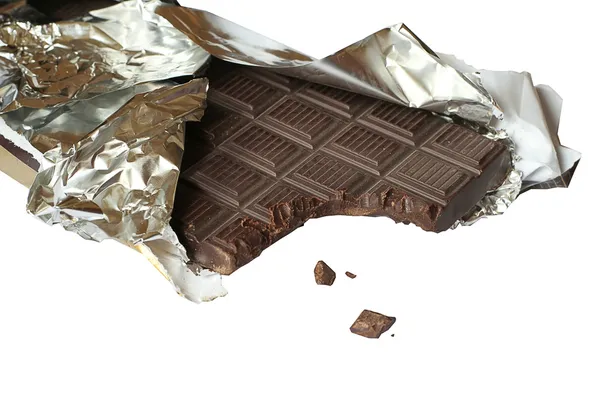 Çikolata ısır. — Stok fotoğraf