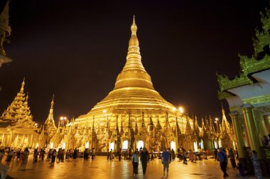 Shwedagon Pagoda, Yangon, Myanmar clipart