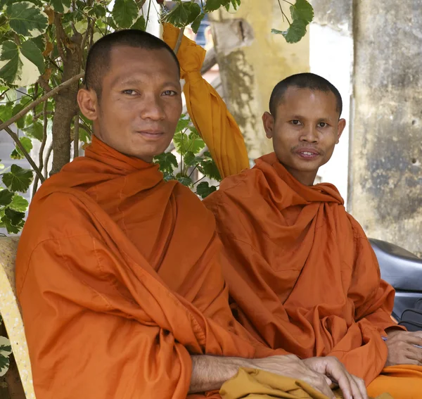 Monges em cambodia — Fotografia de Stock