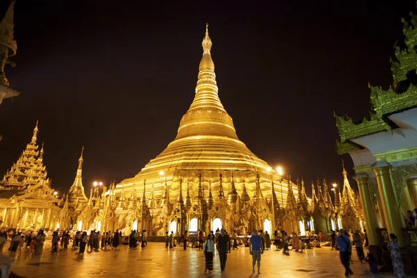 Shwedagon pagoda, Rangoon, myanmar — Stockfoto