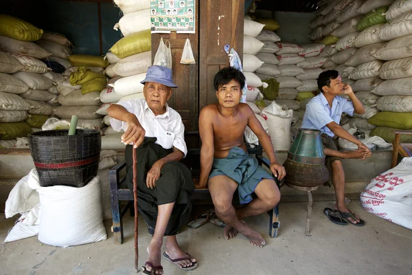 Mercado en Myanmar — Foto de Stock