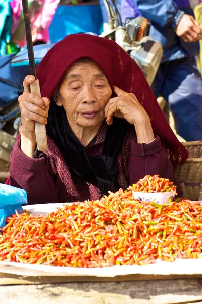 Vendedor de rua vietnamita — Fotografia de Stock