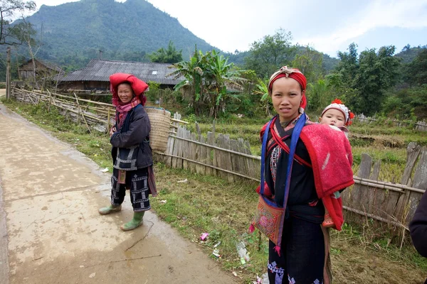 Red Dao Minoría étnica Vietnam — Foto de Stock