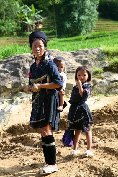 Siyah hmong vietnam - Stok İmaj