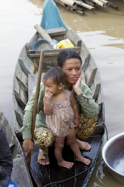 柬埔寨洞里萨湖边 — 图库照片