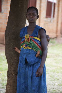Uganda anne ve bebek