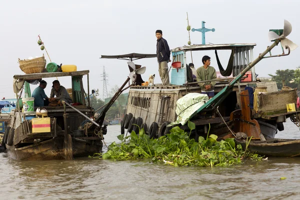 Tho in de markt kunnen brengen van mekong delta vietnam — Stockfoto