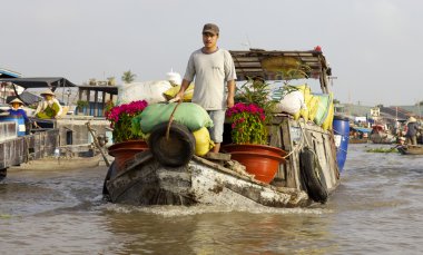 çiçek satış mekong delta Vietnam