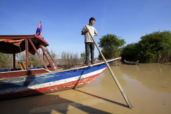 Jezioro Tonle sap w Kambodży — Zdjęcie stockowe