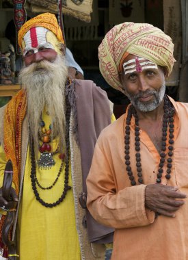 Sadhu Holy Men Kathmandu Nepal clipart