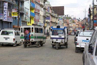 Transportation in Kathmandu clipart