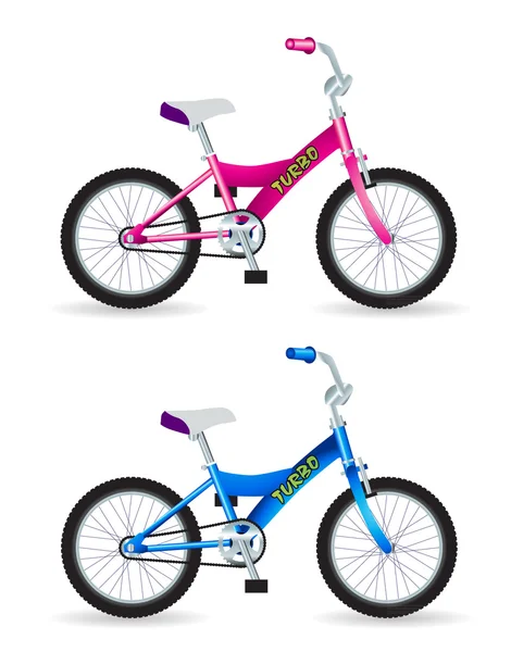 Bicicletas infantiles — Vector de stock
