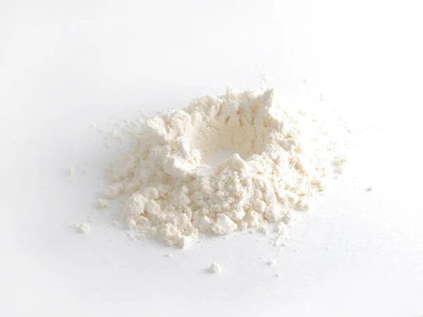 Λευκή σκόνη σε λευκό — Φωτογραφία Αρχείου