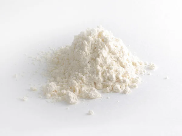 White powder on white — Stock Photo, Image