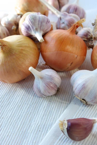 stock image Garlic and onion