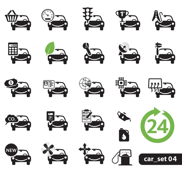 Iconos de servicio de coche, conjunto — Vector de stock