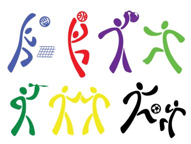 Sport icons clipart