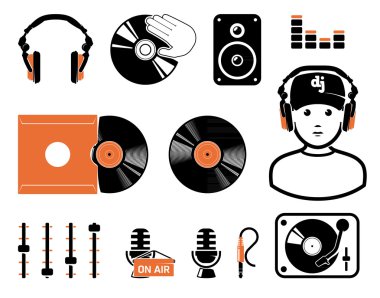 DJ`s set clipart