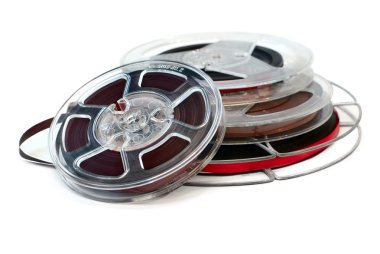 Reels of audio tape clipart