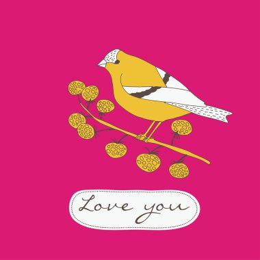 Love You Valentine Card clipart