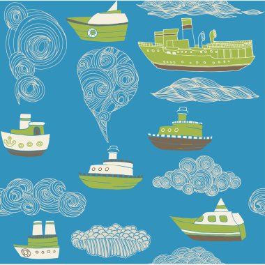 Sea and Boats clipart