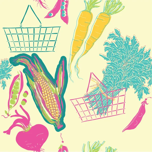 Fundo sem costura vegetal —  Vetores de Stock