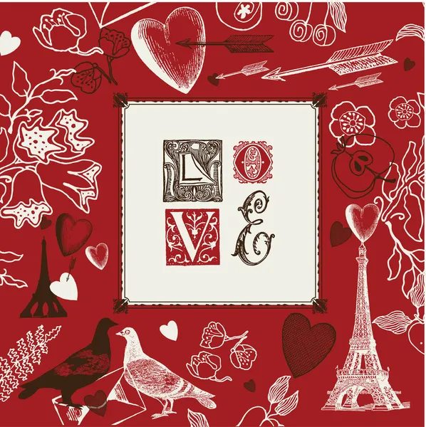 Valentine Liebe Hintergrund — Stockfoto