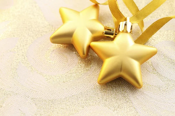 Jul ornamemnt av golden star — Stockfoto