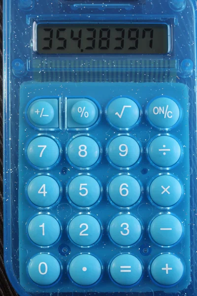 Primer plano de los números en la calculadora — Foto de Stock