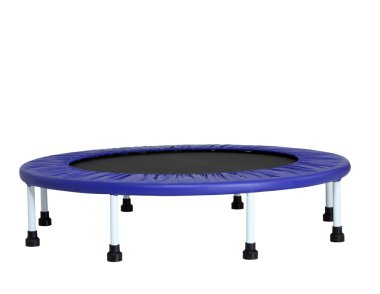 Clipping path of the trampolin on white clipart