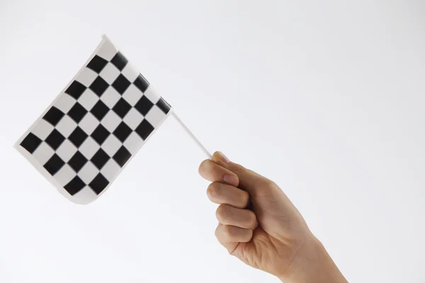 Checker flagga — Stockfoto