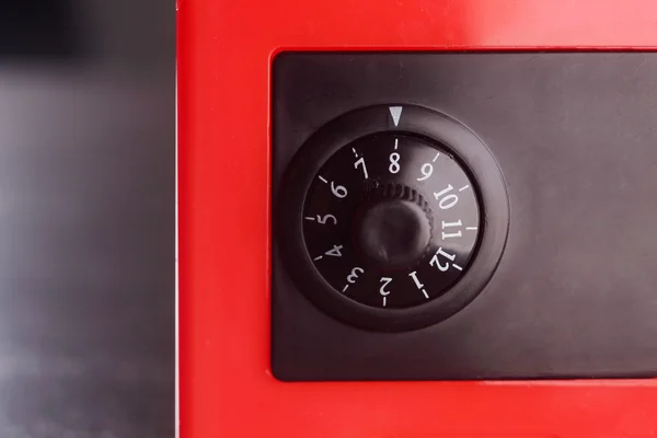 Stock image close up of the red color safe — Stock Photo, Image