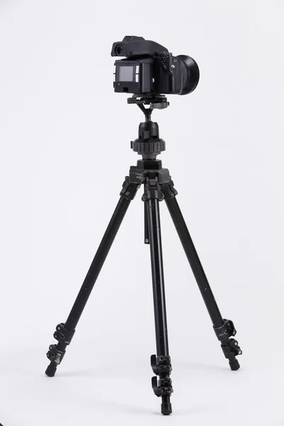 Camera with tripod — Stock Photo, Image