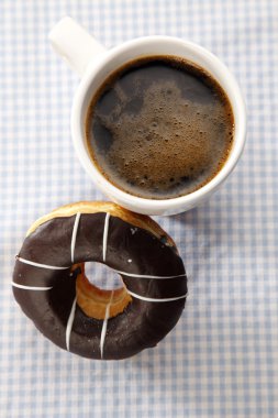 Donut and coffee clipart