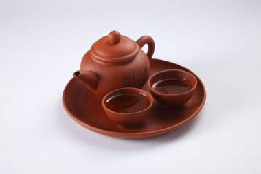 Oriental tea pot clipart