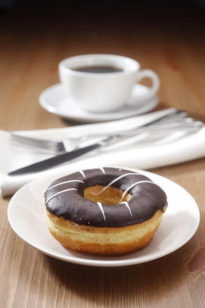Café y Donut — Foto de Stock