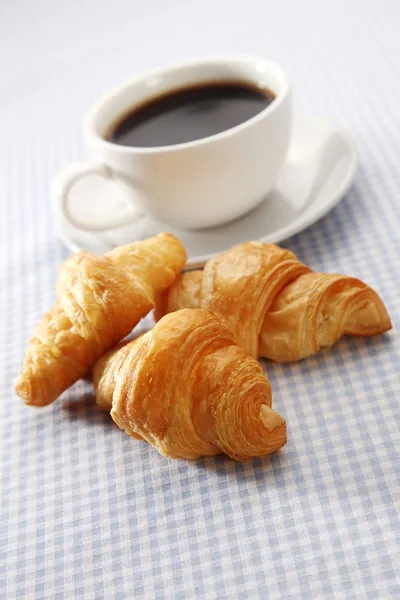 Croissant e caffè — Foto Stock