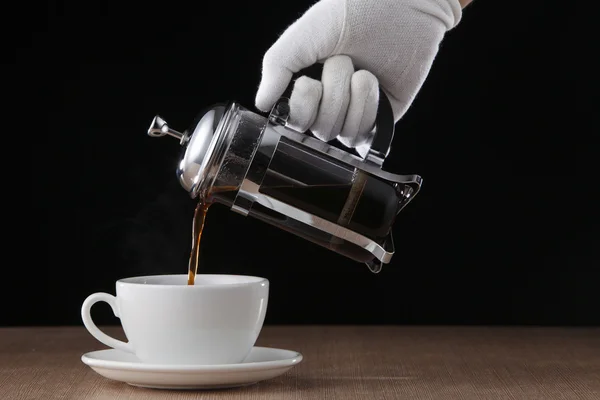 Kaffepresse – stockfoto